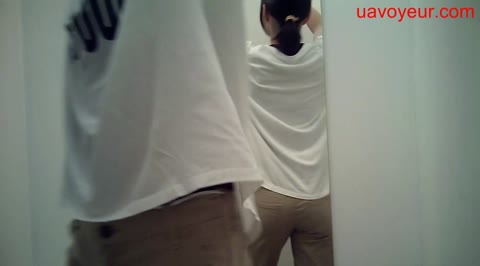         【試着室】カーテンの隙間から☆水着編☆３人分
    