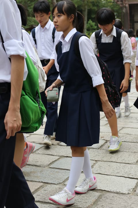         修学旅行。鹿と戯れる純真ぴゅあなｋちゃんかんさつ♬3本
    