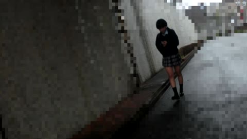         【鬼畜スカートめくり36】～縞パン学生めくられ食い込みエロ尻が丸出しの悲劇〜
    