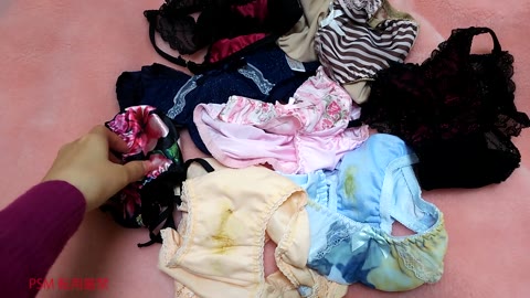         【最高の汚パンツ】絶対興奮の着用姿付き！美女の未洗濯使用済み下着観察
    