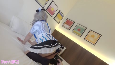         【個人撮影・無】おっぱいぱっつん中出し！Ｇっぱいちゃんがローソン鹿島コスに着替えたら…-オナ中出し編-
    