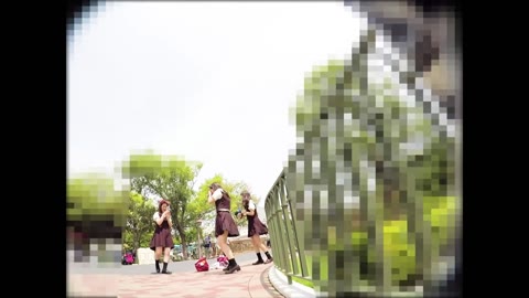         スタイル抜群、激カワJKに「写真撮りましょうか？」食い込んだピンクPのクシュ感、がっつりフロント
    