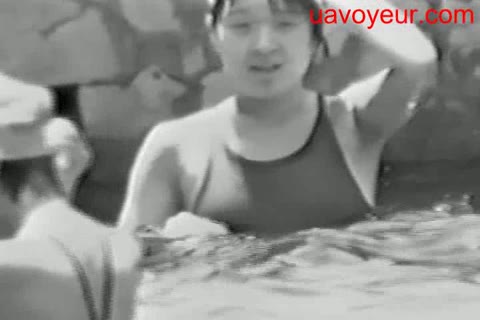         ＃赤外線盗撮＃　プールの授業２
    